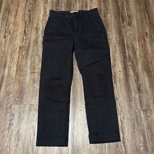 Everlane The Slim Leg Crop Jeans Women's 2 High Rise in Black Wash Denim